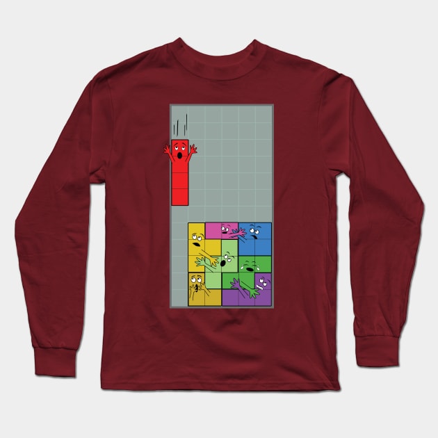 Tetris Long Sleeve T-Shirt by viograpiks